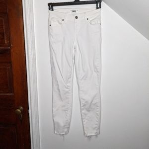 PAIGE Verdugo Crop Released Hem Optic White Jeans
